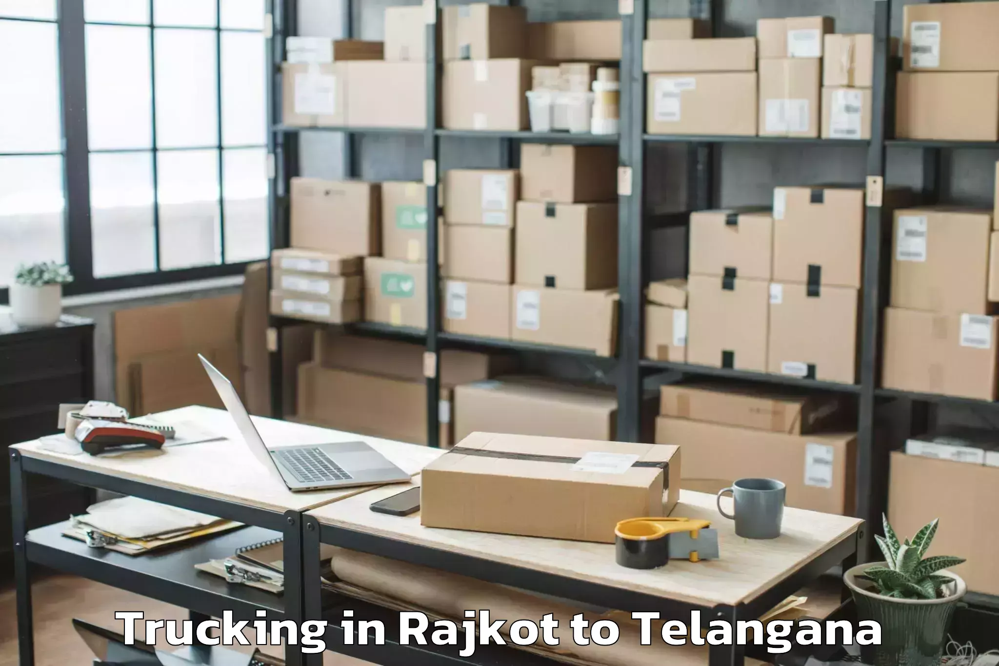 Reliable Rajkot to Tiryani Trucking